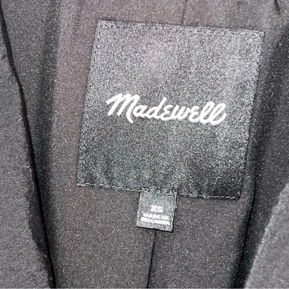Madewell Jacket Relaxed‎ Fit Blazer in Softdrape True Black XS